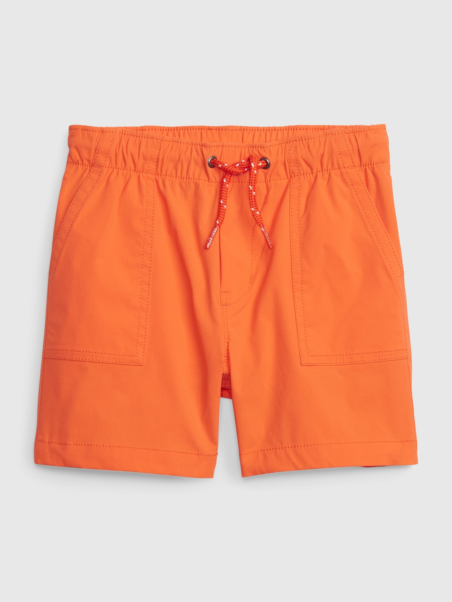 Gap Toddler Recycled Hybrid Pull-On Shorts orange. 1