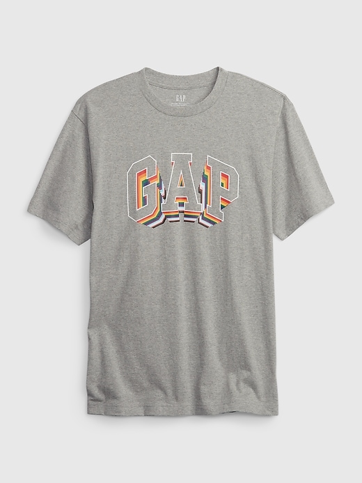 View large product image 1 of 1. Gap Rainbow Logo T-Shirt