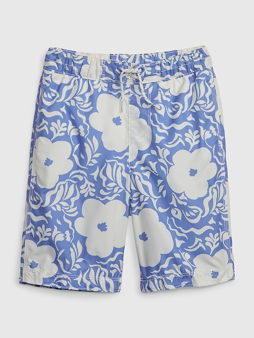 View large product image 1 of 1. Kids Recycled Swim Board Shorts