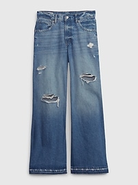 View large product image 4 of 4. Low Rise Wide Baggy Jeans