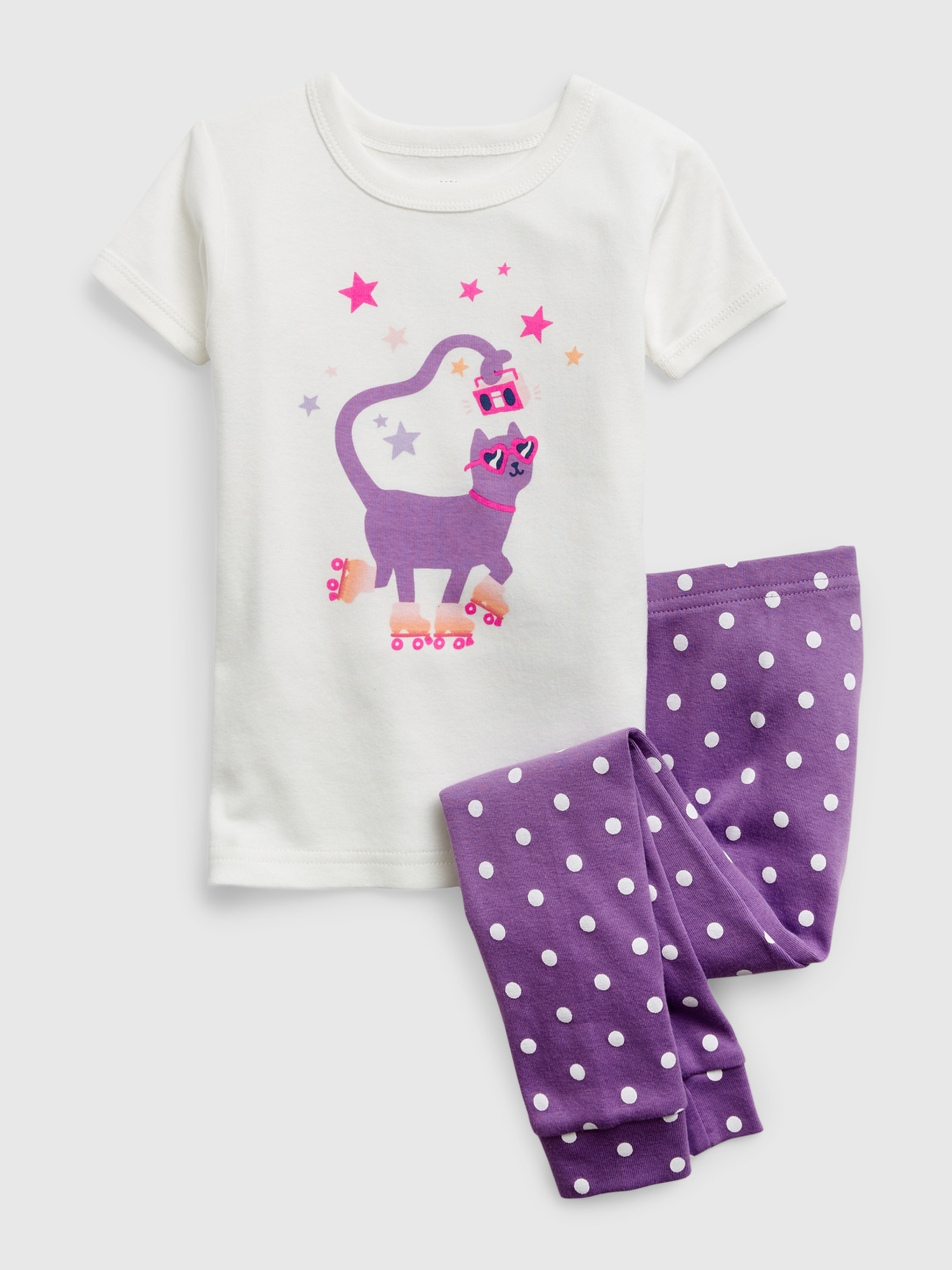 babyGap 100% Organic Cotton Cat PJ Set