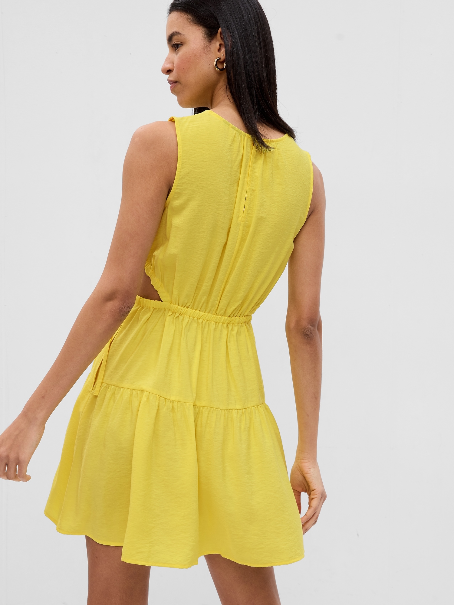 Side-Tie Cutout Mini Dress | Gap