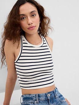 Gap - Womens - Cropped Rib Tank Top