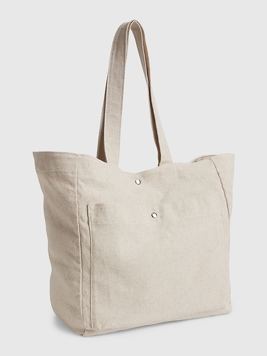 Linen-Cotton Tote Bag | Gap