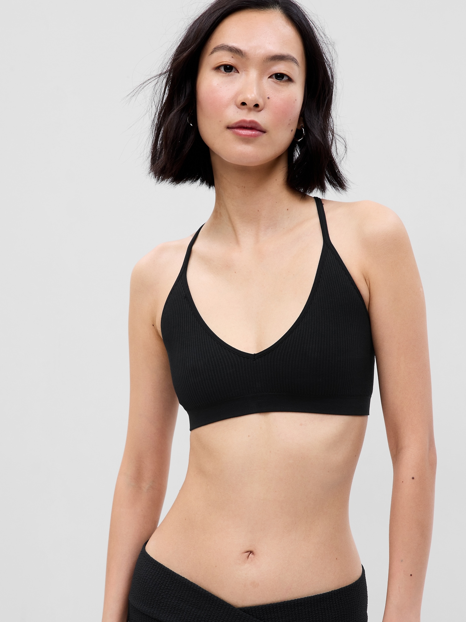 Out From Under Honeycomb Seamless Asymmetrical Bra Top