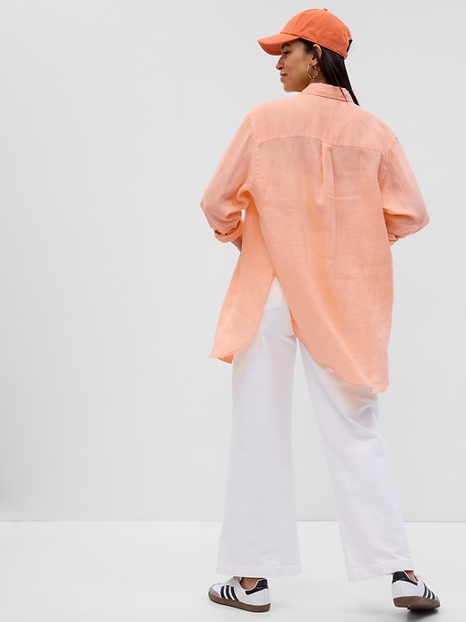 Image number 2 showing, Linen Weekend Tunic Shirt