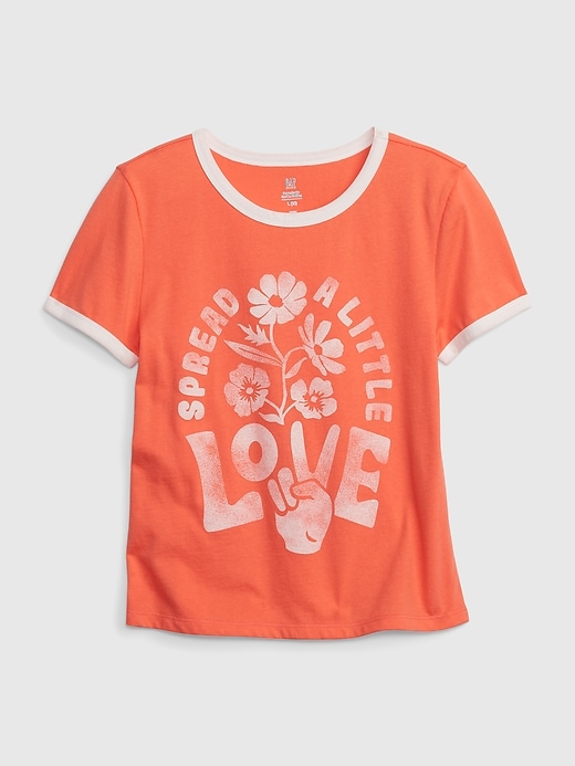 View large product image 1 of 1. Kids 100% Organic Cotton Graphic T-Shirt