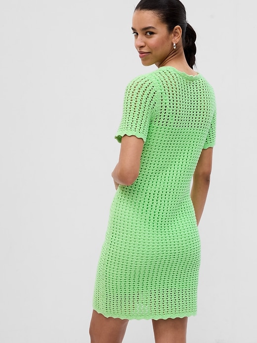 Image number 2 showing, Crochet Mini Dress