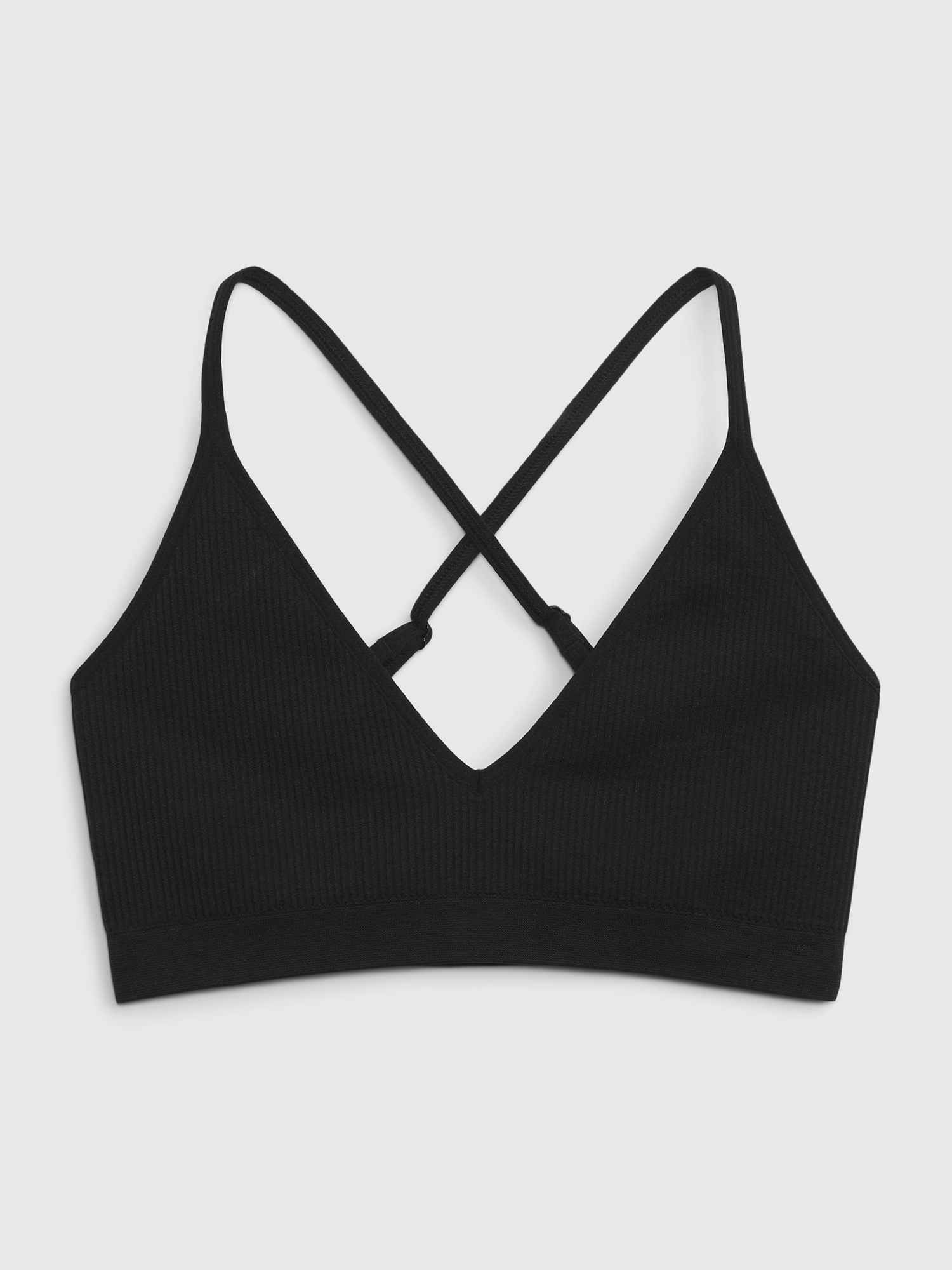 Seamless Cable Knit Triangle Bralette