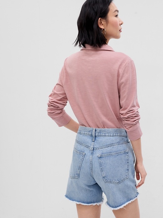 2023 New Summer Solid Loose Denim Shirt Trendy Short Sleeved Shirt Jacket  Korean Style Patch Pink Casual Shirt Men Clothes - AliExpress