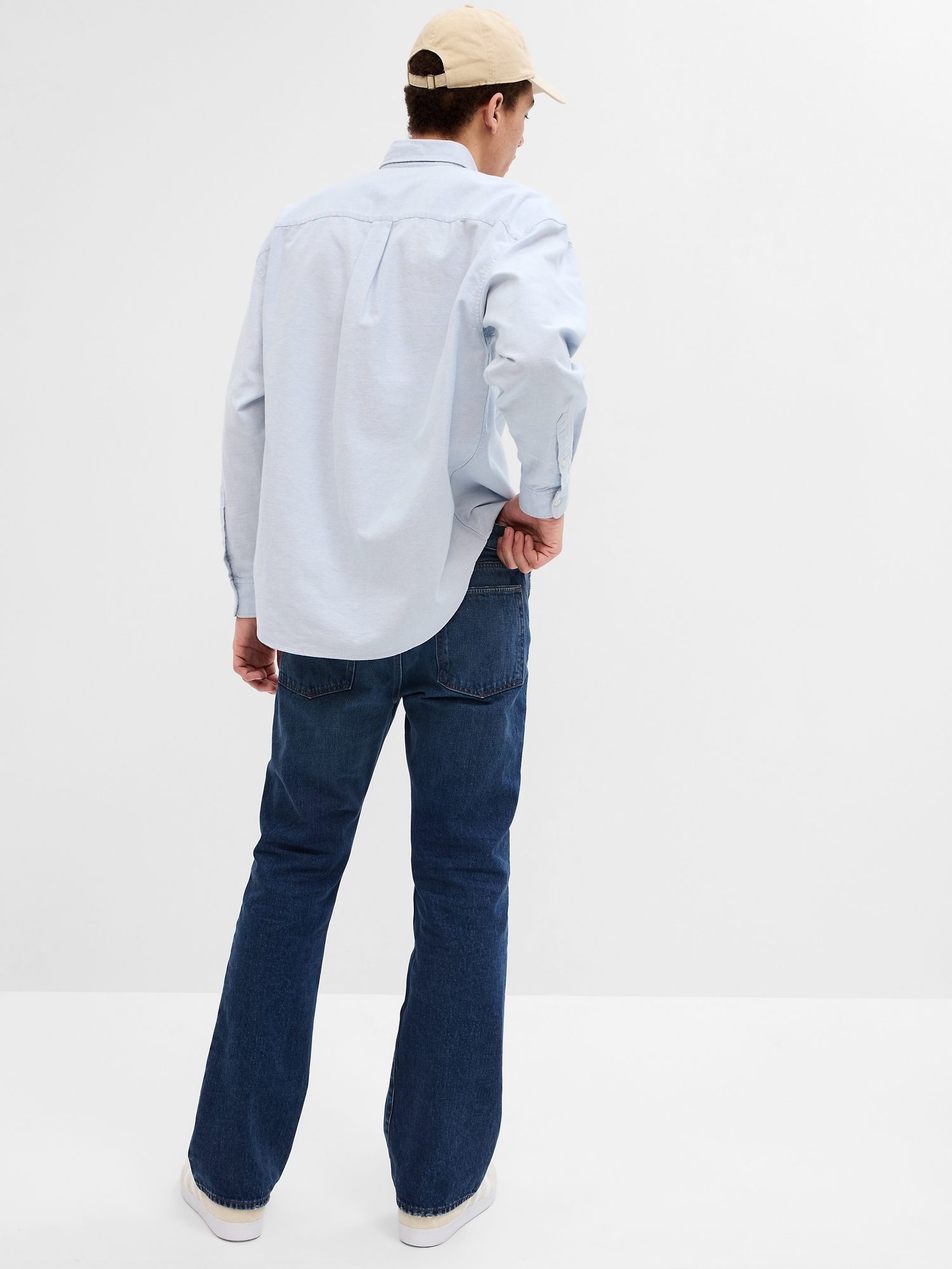 GAP Low Rise Boot Cut Stretch White Jeans - Bijoux Closet