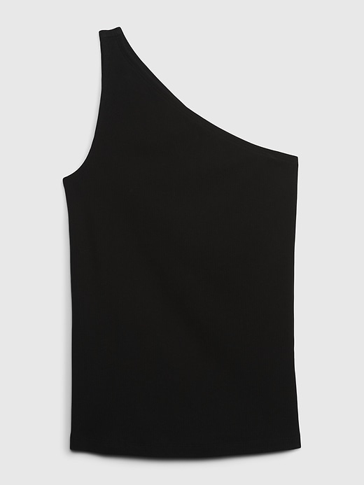 Image number 6 showing, Rib One-Shoulder Tank Top