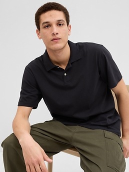 Ripley - POLO GAP PARA HOMBRE 100% ALGODÓN VBASIC LOGO T