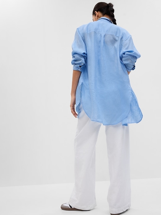 Image number 2 showing, Linen Weekend Tunic Shirt