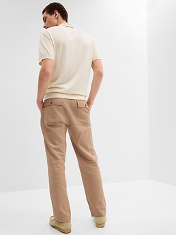 Gap Men’s Pinstripe Pants 34/32 Linen Cotton