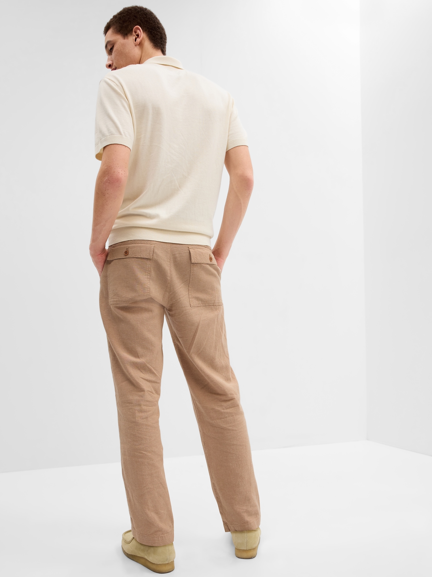 Pull-on linen pants | Gap