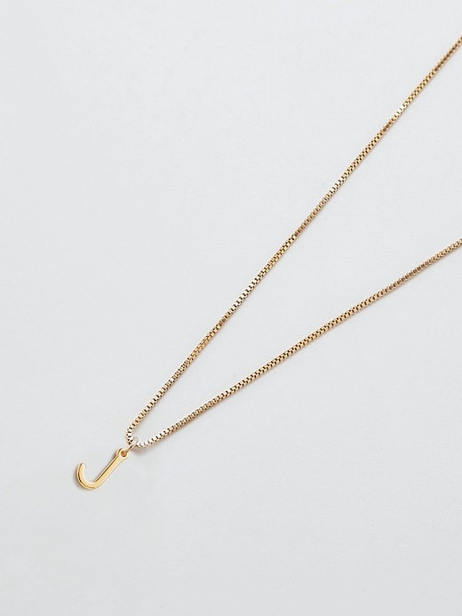 Image number 1 showing, Gold Dainty Initial Necklace