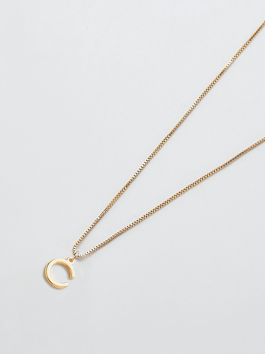 Image number 1 showing, Gold Dainty Initial Necklace