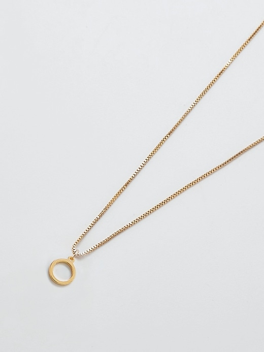 Image number 6 showing, Gold Dainty Initial Necklace