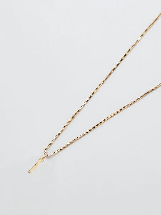 Image number 1 showing, Gold Dainty Initial Necklace