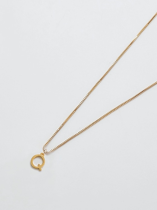 Image number 1 showing, Gold Dainty Initial Necklace