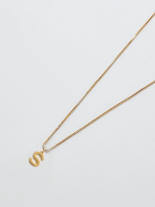 Gold Dainty Initial Necklace | Gap
