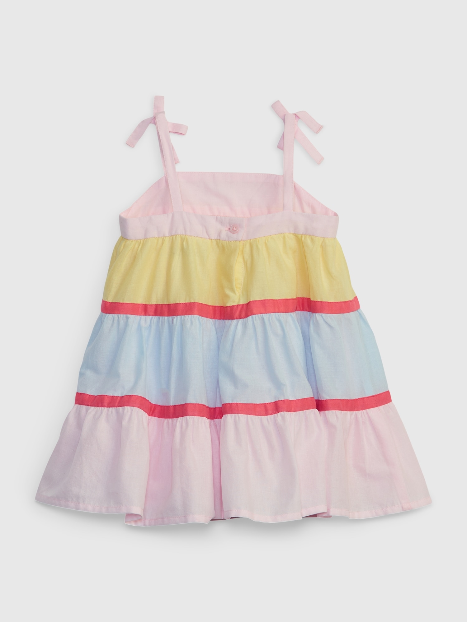 Baby Colorblock Tiered Dress | Gap