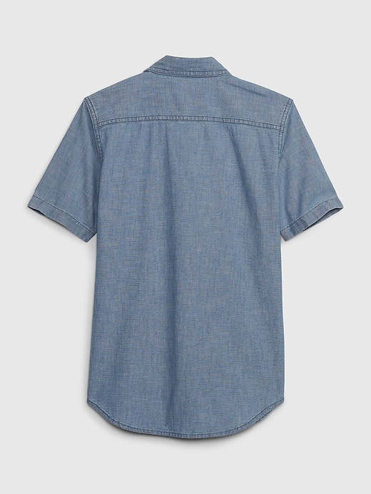 Image number 2 showing, Kids Chambray Shirt with Washwell