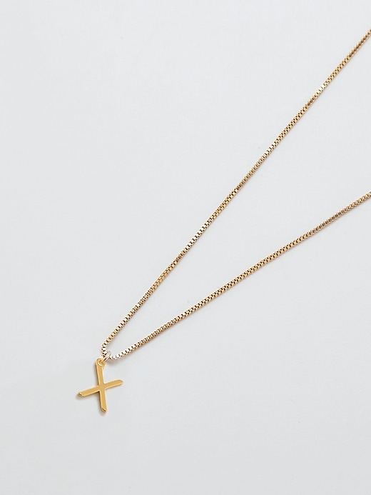 Image number 1 showing, Gold Dainty Initial Necklace