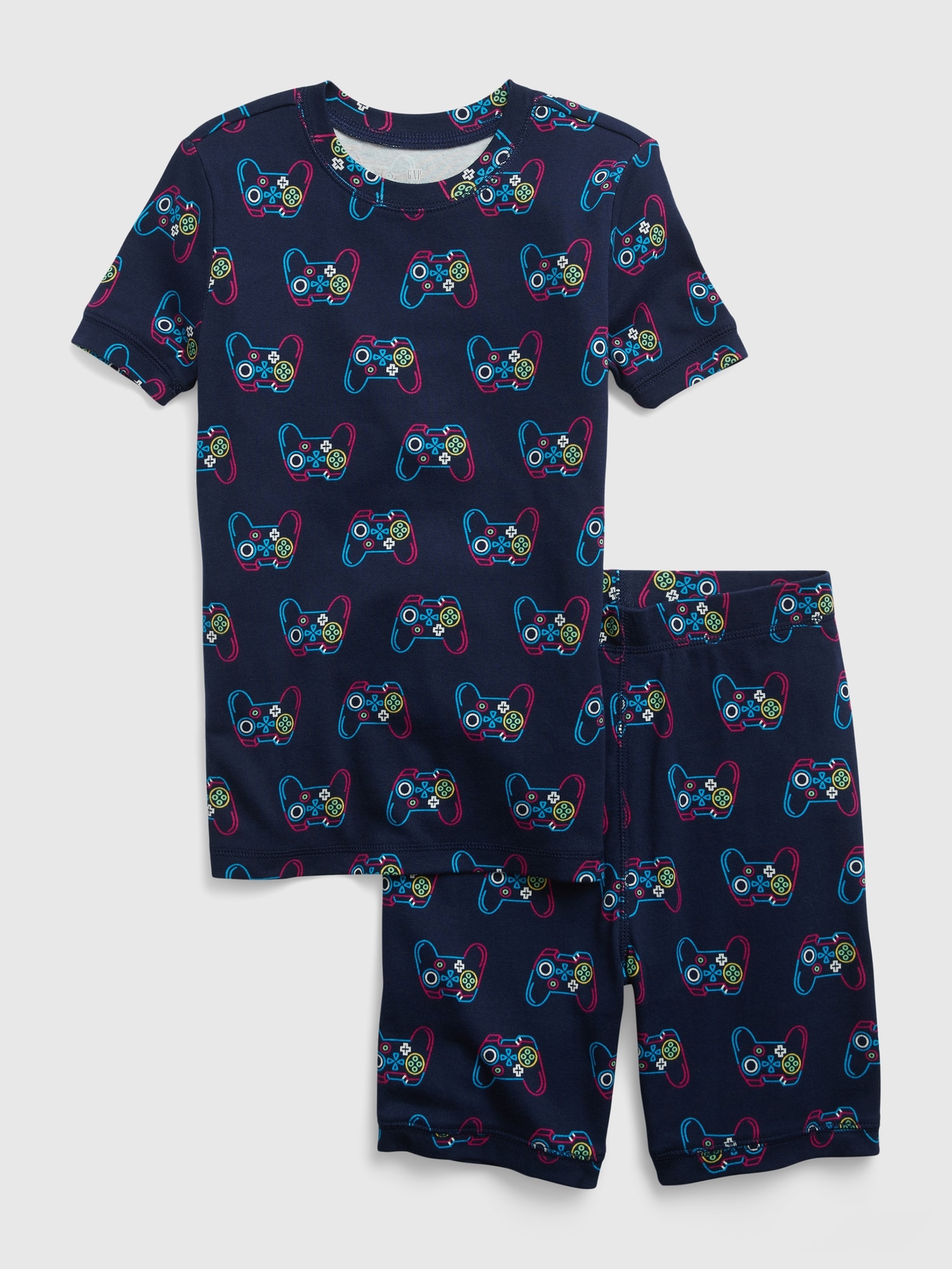 Kids 100 Organic Cotton Gamer PJ Shorts Set