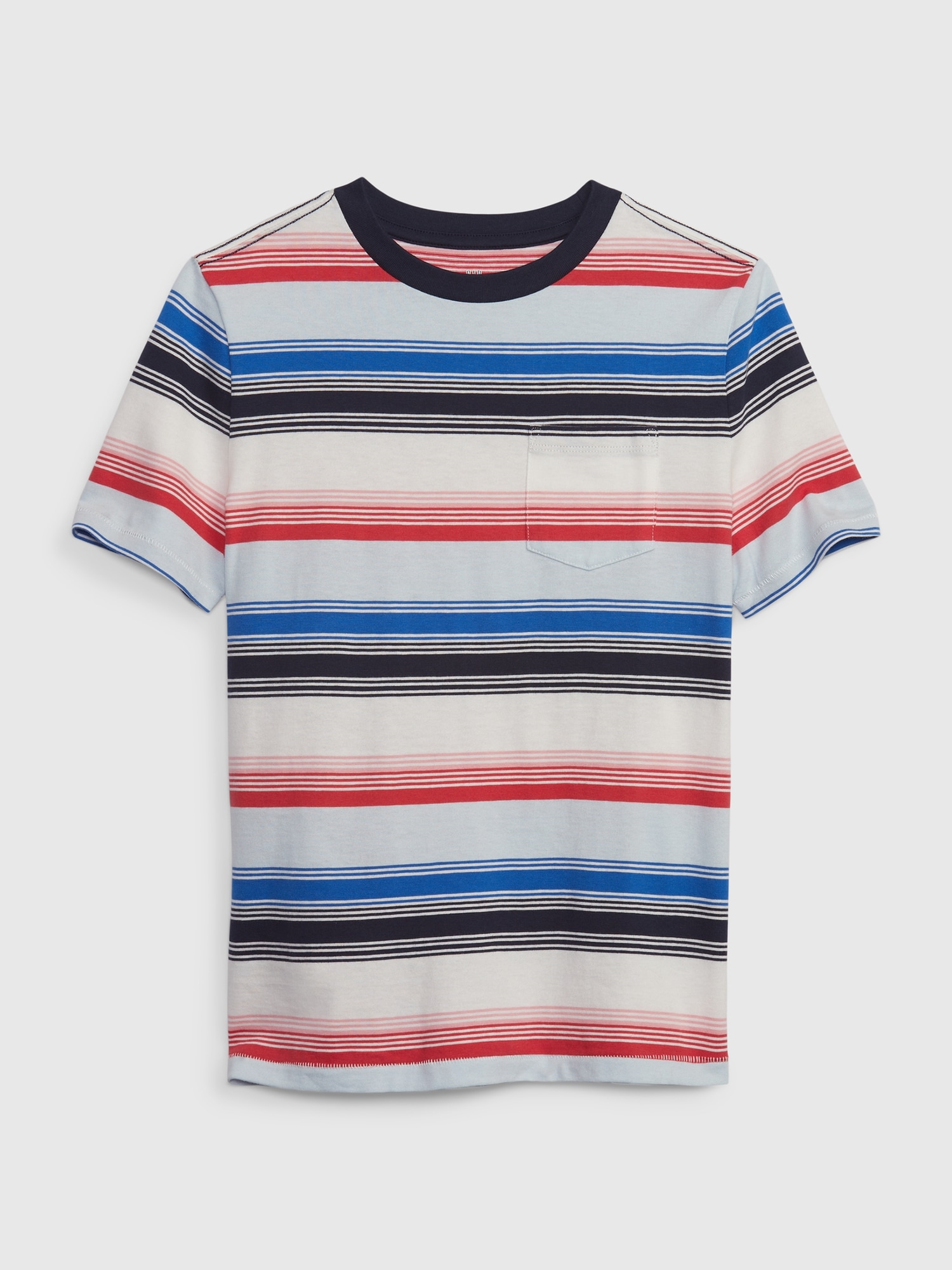 Gap Kids 100% Organic Cotton Pocket T-Shirt blue. 1