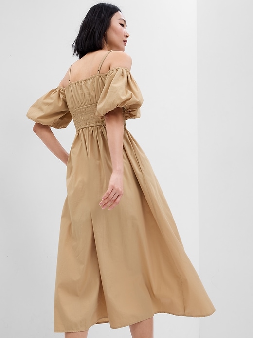 Image number 2 showing, Off-Shoulder Puff Sleeve Maxi Dress