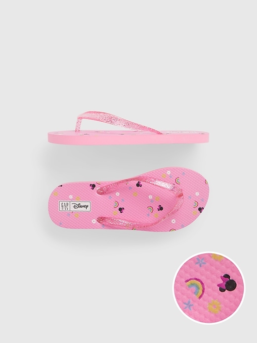 View large product image 1 of 1. GapKids &#124 Disney Minnie Mouse Flip Flops