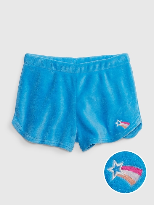 View large product image 1 of 1. Kids Fuzzy PJ Shorts