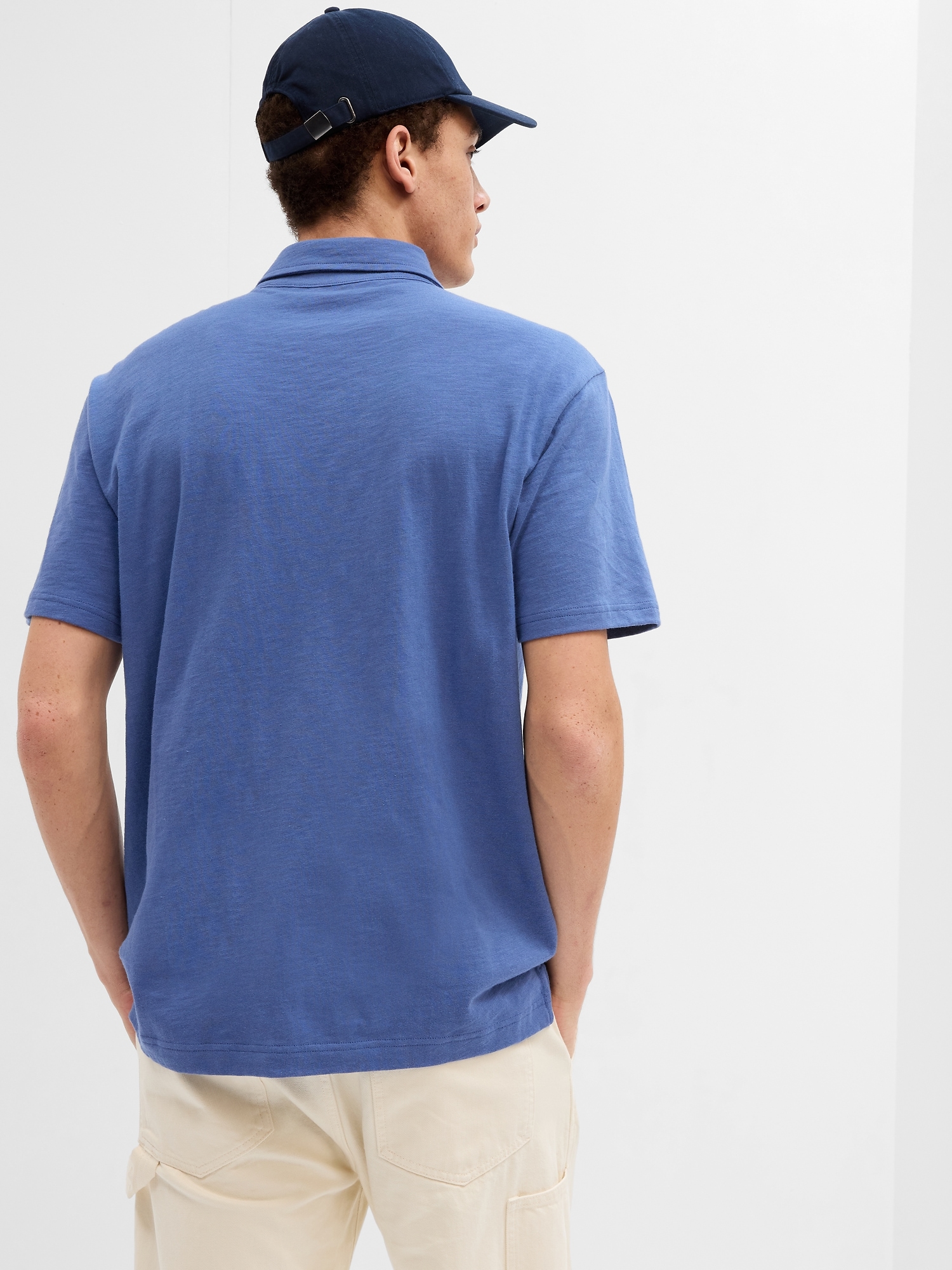 Slub Pocket Polo Shirt | Gap