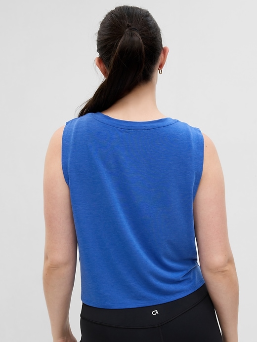 Image number 5 showing, GapFit  Breathe Cropped Muscle Tank Top