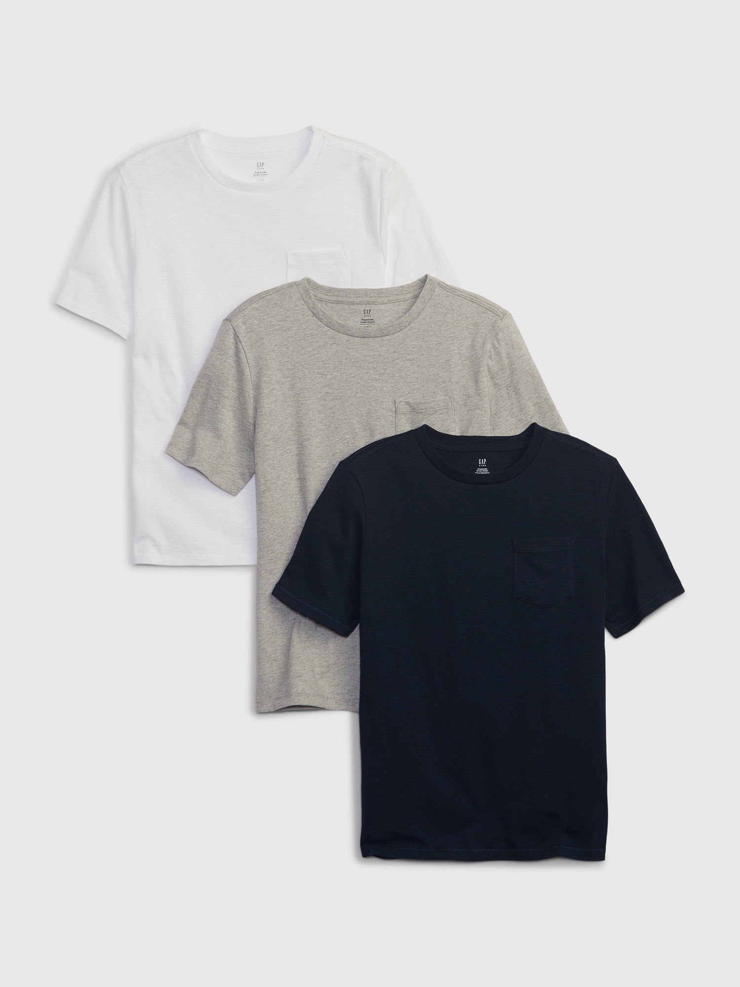 T-Shirt Kids Pocket Gap | (3-Pack)