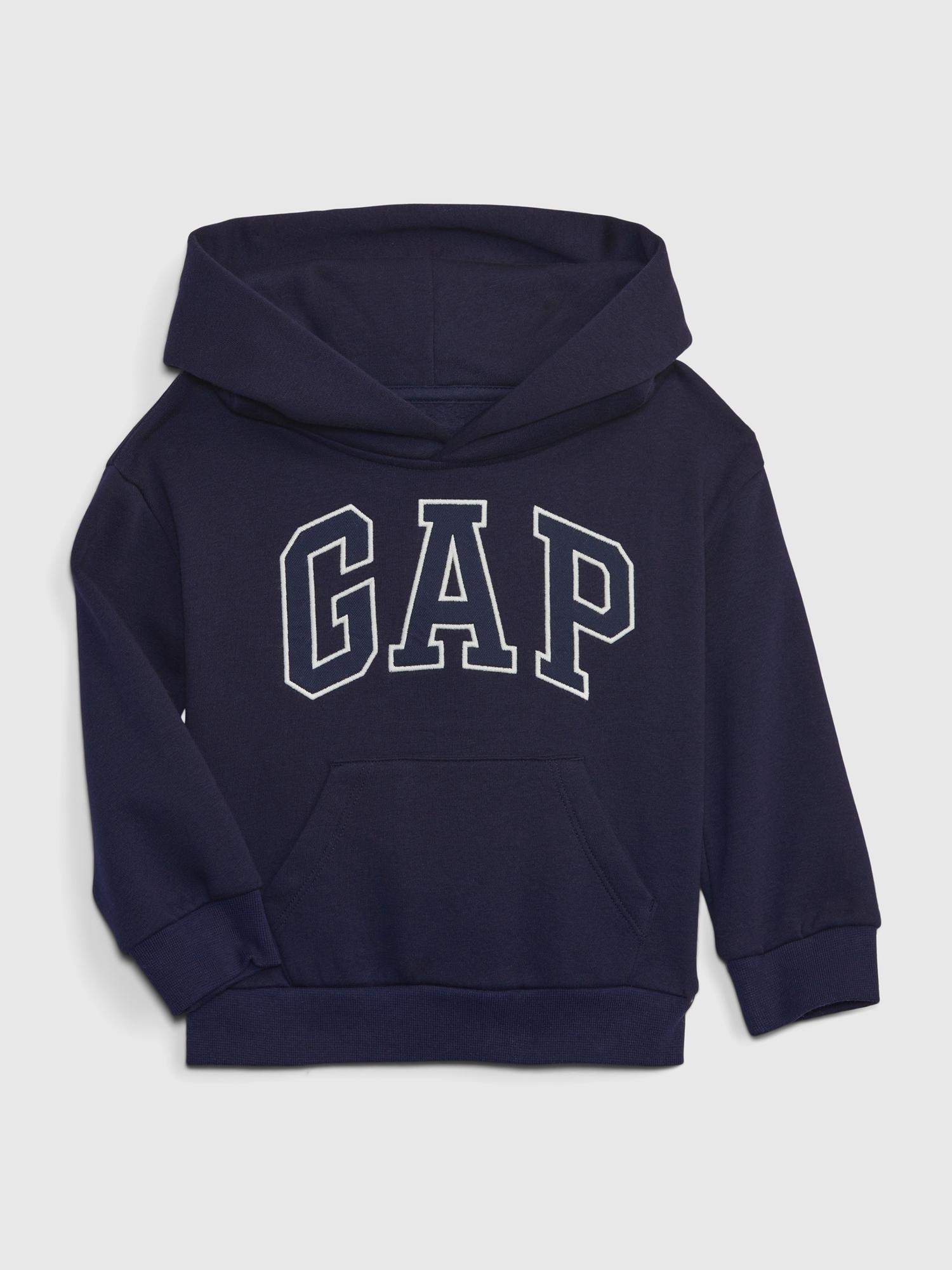 Gap Babies' Toddler  Arch Logo Hoodie In Dark Night Blue