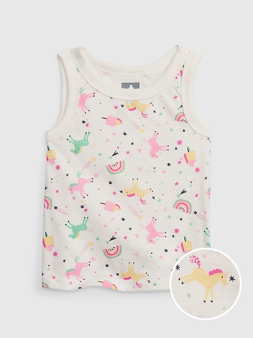 View large product image 1 of 1. Toddler Organic Cotton Mix and Match Graphic Tank Top