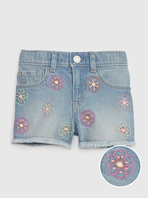 Image number 1 showing, Toddler Embroidered Stride Shorts with Washwell