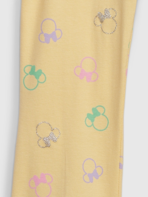 Image number 3 showing, babyGap &#124 Disney Organic Cotton Minnie Mouse Flare Leggings
