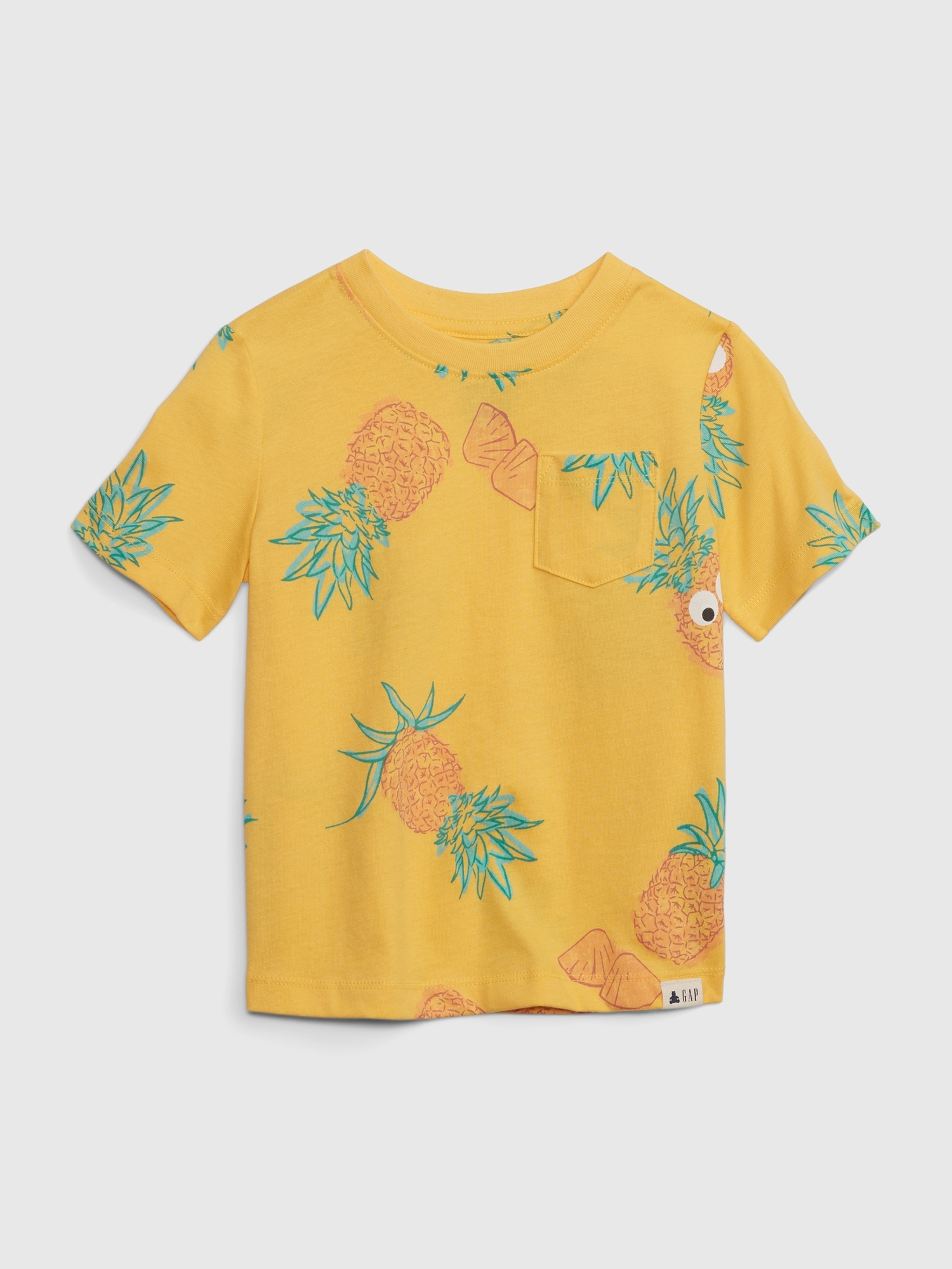 Gap Toddler 100% Organic Cotton Mix and Match Graphic T-Shirt yellow. 1