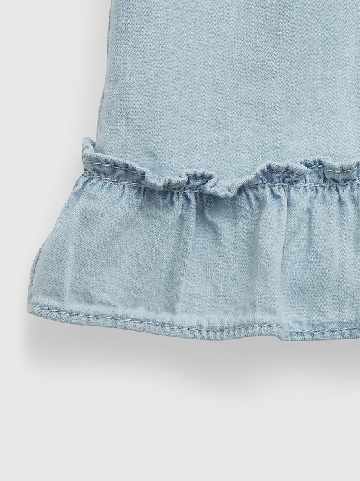 Image number 3 showing, Baby Ruffle Denim Outfit Set