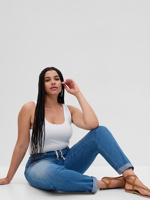 Mid Rise Easy Pull-On Jeans | Gap