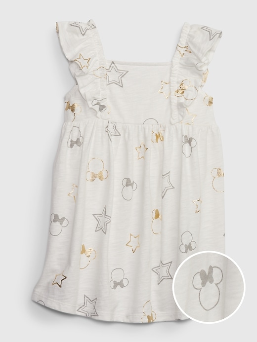 Image number 1 showing, babyGap &#124 Disney Minnie Mouse Flutter Sleeve Dress
