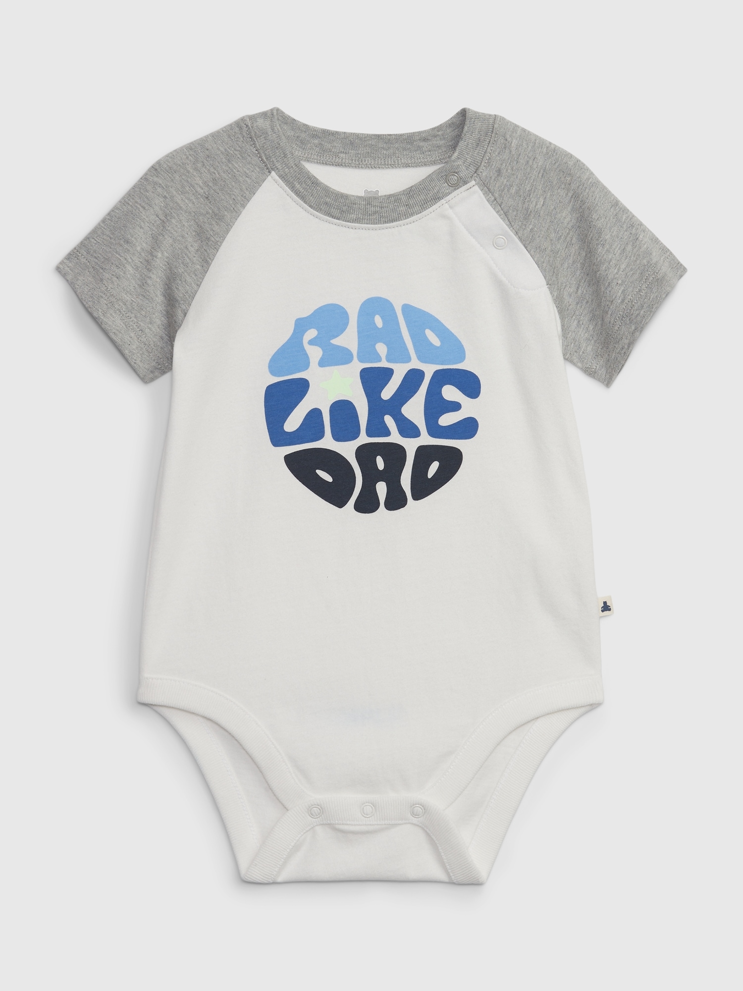 Gap Baby 100% Organic Cotton Mix and Match Graphic Bodysuit beige. 1