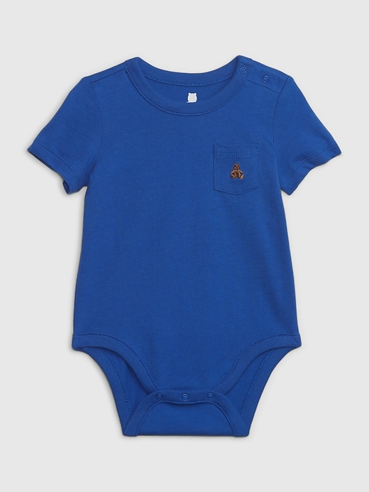 Image number 4 showing, Baby 100% Organic Cotton Mix and Match Pocket Bodysuit