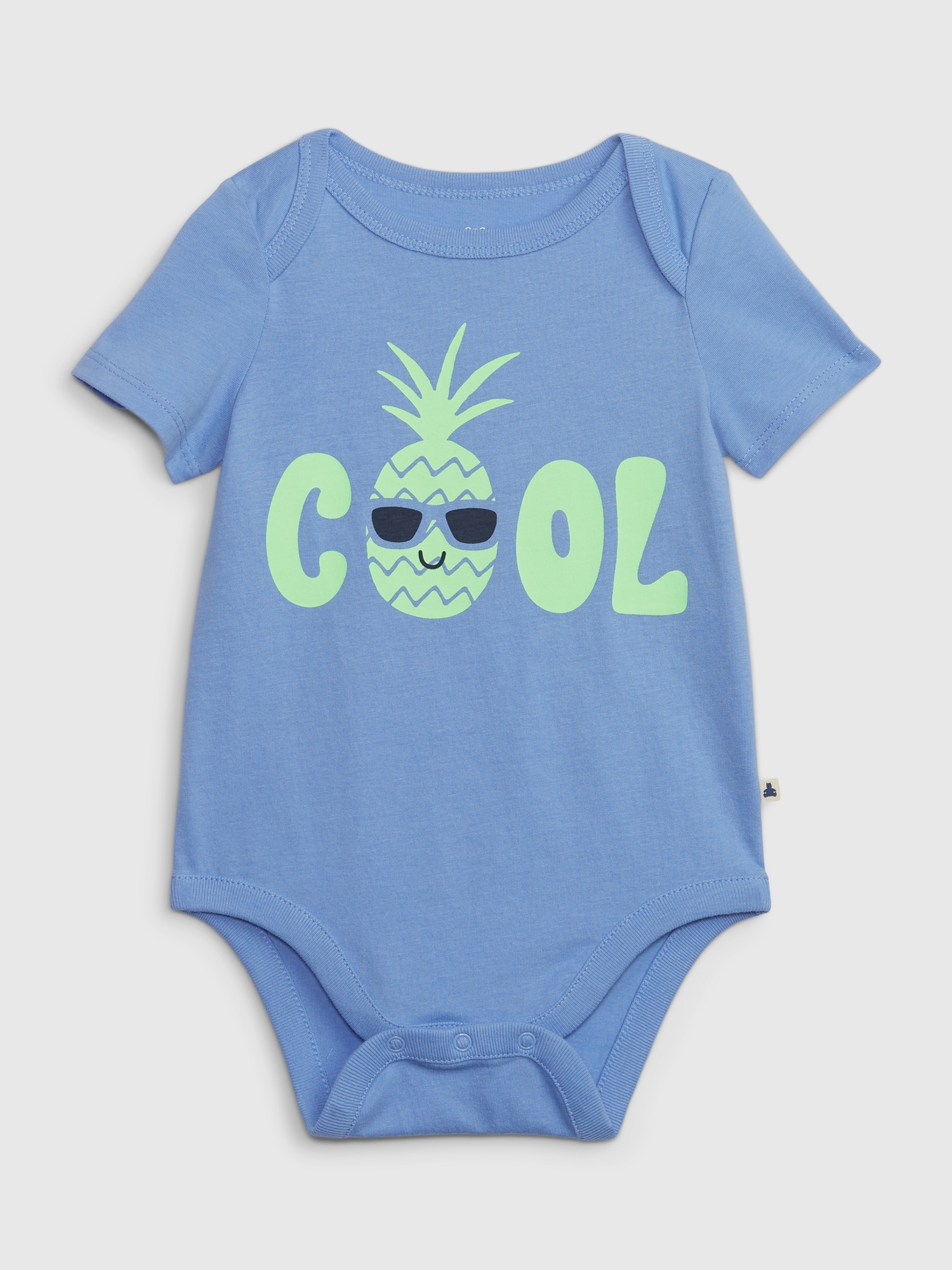 Gap Baby 100% Organic Cotton Mix and Match Graphic Bodysuit blue. 1