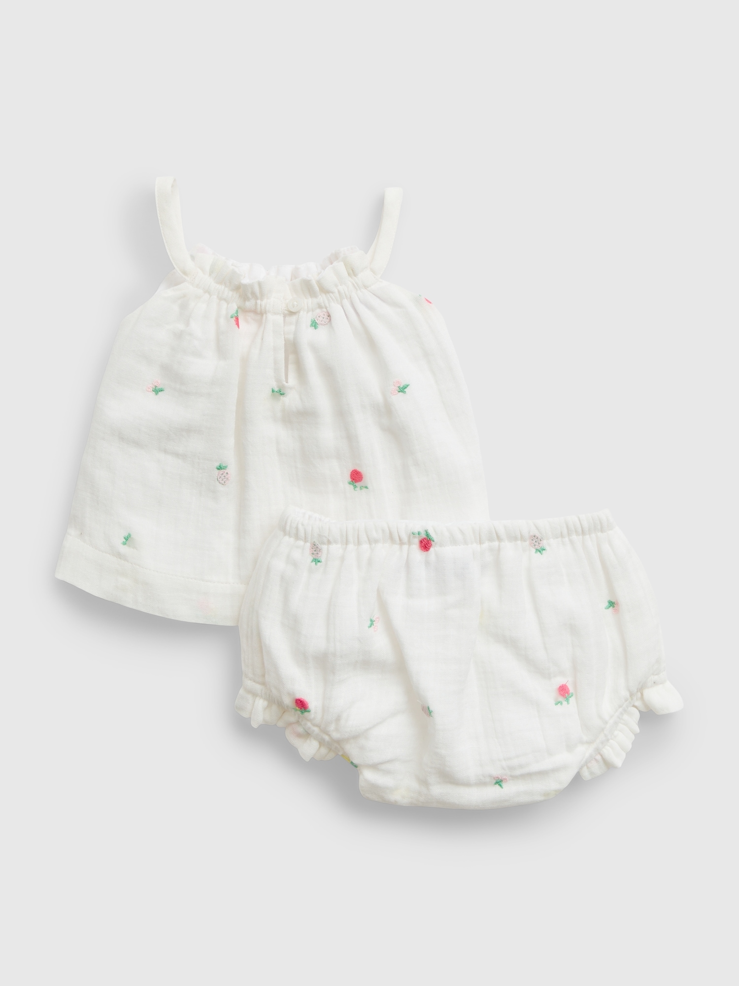 Baby Crinkle Gauze Embroidered Outfit Set | Gap