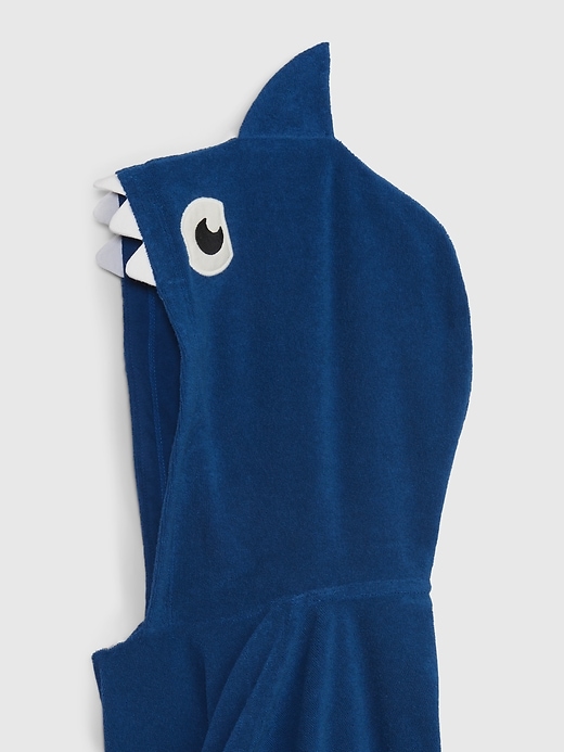Image number 3 showing, Toddler Towel Terry Shark Swim Coverup
